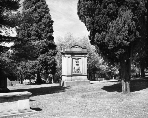 St. David's Park, Lt. Col. David Collins' memorial, Tasmanian Archives