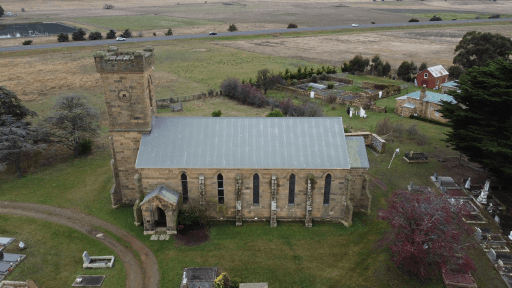 Tasmanian Pictorial Church Index drone image, June 2021