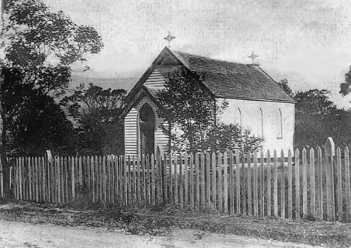 St George's Church, Old Beach, in its original state, posted by Carol Brill on Tasmanian Church Album Facebook Group, April 2020