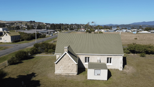Tasmanian Pictorial Church Index drone image, April 2021.