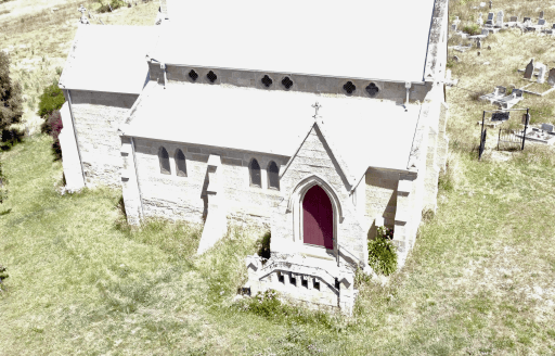 Tasmanian Pictorial Church Index drone image taken January 2023