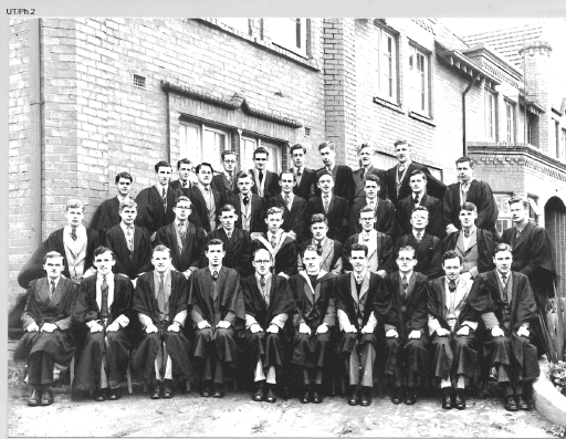 Students and staff who were resident at Christ College hostel, Park Street, Hobart (old Holy Trinity Rectory) circa 1950, University of Tasmania
