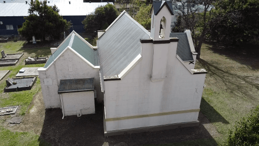 Tasmanian Pictorial Church Index drone image, April 2021.