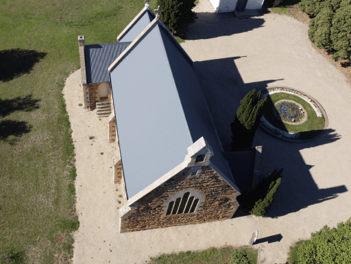 Tasmanian Pictorial Church Index drone image, April 2021.