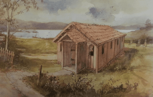 Artist’s interpretation of what the building may have looked like. St David's Cathedral website