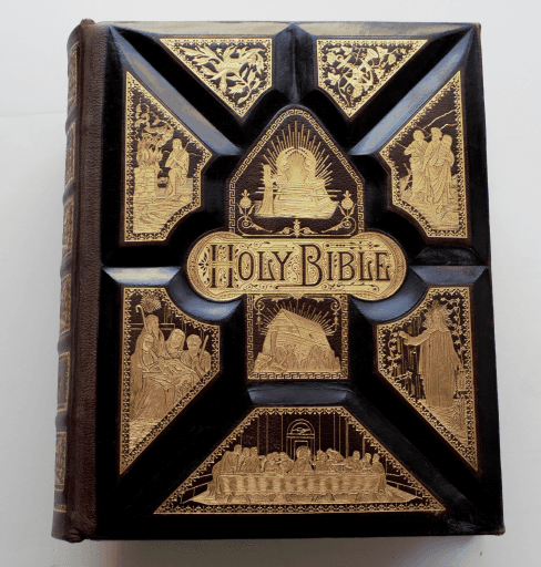 Holy Bible from St John the Baptist Church, Buckland, 2019