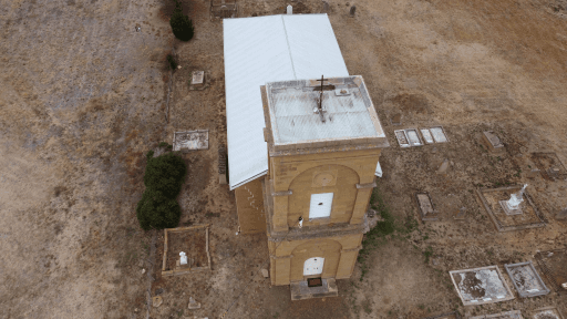 Tasmanian Pictorial Church Index drone image taken April 2022