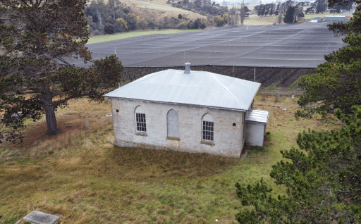 Tasmanian Pictorial Church Index drone image taken August 2023