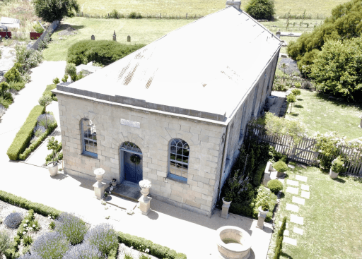 Tasmanian Pictorial Church Index drone image taken January 2023