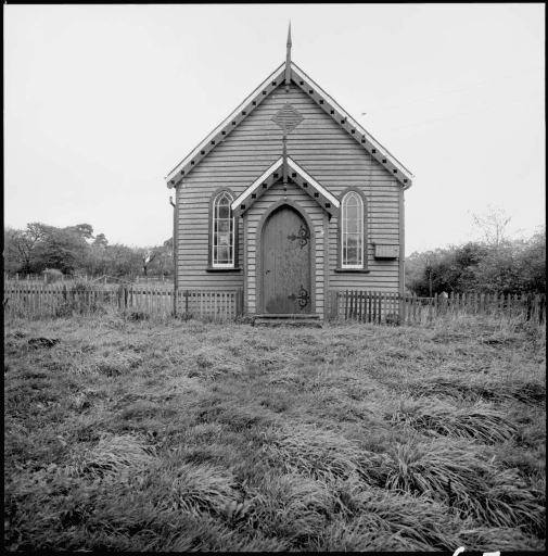 Weatherboard chapel, Nile, Tasmania, ca. 1970 (picture) / Wes Stacey. National Library of Australia