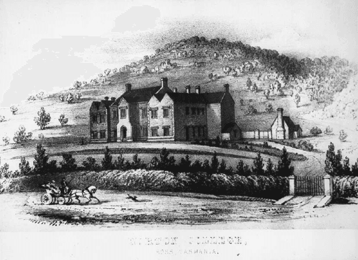 Print of Horton College, Ross, Tasmanian Archives