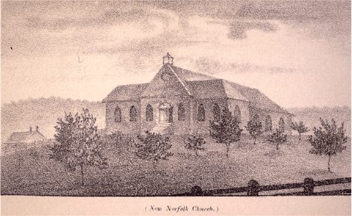 New Norfolk Church, unsigned and undated; artist unknown.
