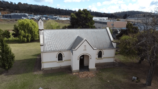 Tasmanian Pictorial Church Index drone image, April 2021.