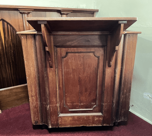 Rev. Robert Knopwood's Pulpit. Photograph taken August 2023
