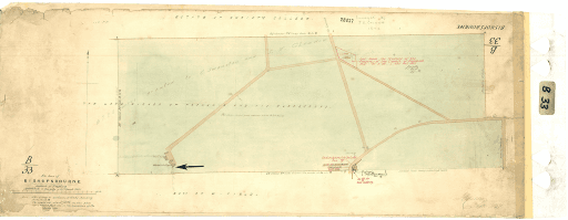 Calder's map of Bishopsbourne, September 1847 Tasmanian Archives