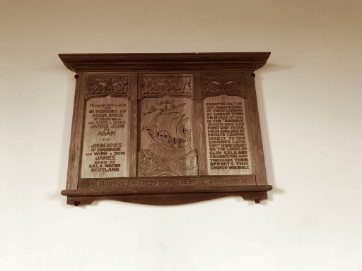 Plaque carved by Eleanor Payne