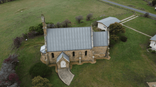 Tasmanian Pictorial Church Index drone image, June 2021