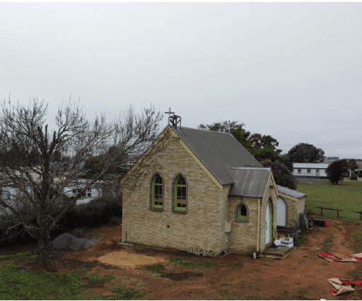 Tasmanian Pictorial Church Index, drone image, June 2021