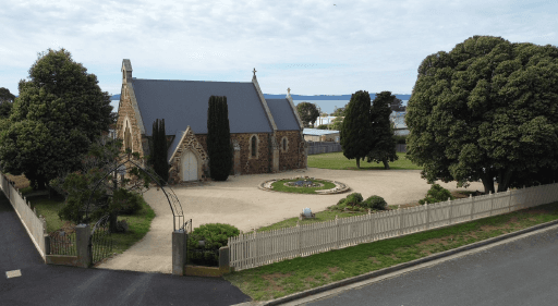Tasmanian Pictorial Church Index drone image, April 2021.