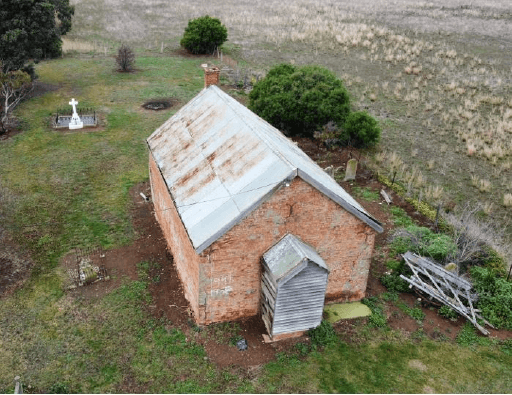 Tasmanian Pictorial Church Index, drone image, June 2021