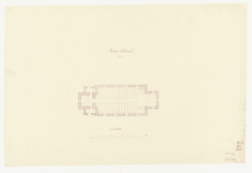 Plan of Avoca Church, PWD266/1/1126, Tasmanian Archives