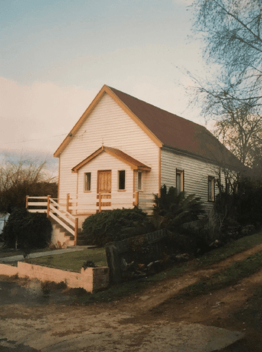 The first church, now a private residence.