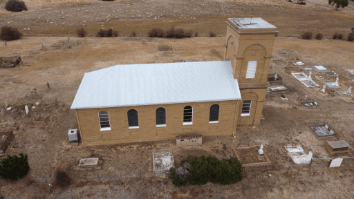 Tasmanian Pictorial Church Index drone image taken April 2022