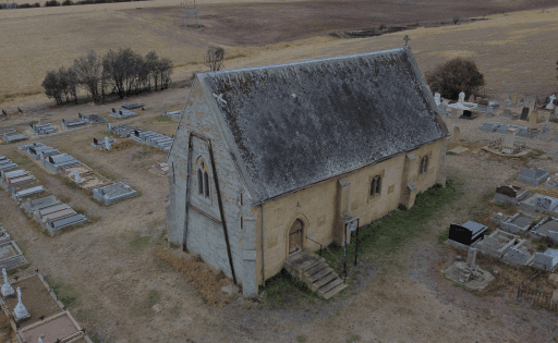 Drone image. April 2022