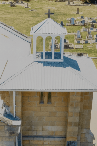 Tasmanian Pictorial Church Index drone image taken January 2023