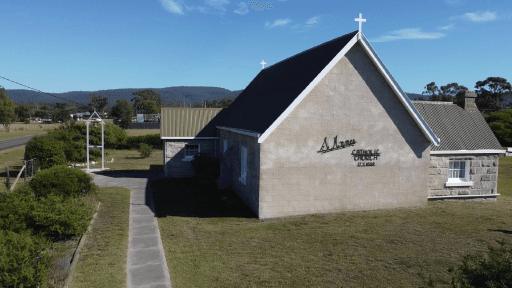 Tasmanian Pictorial Church Index drone image, April 2021.