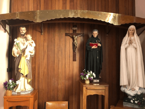 Our Lady of Fatima on the right