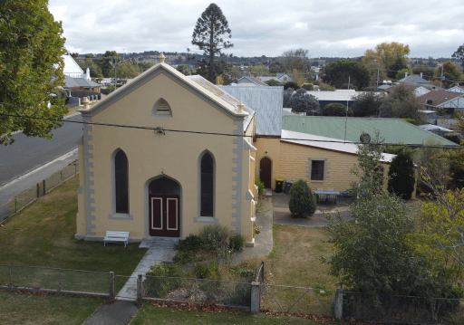 Tasmanian Pictorial Church Index drone image, April 2021.