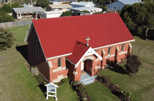Tasmanian Pictorial Church Index drone image, April 2021.