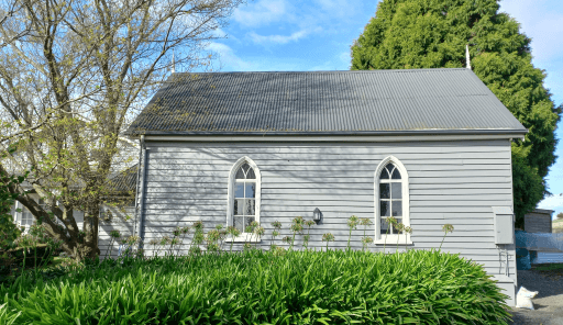 Photograph of the old church taken in May 2023