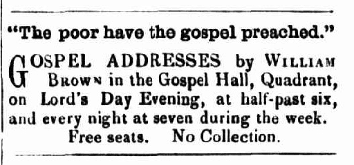 The Quadrant Gospel Hall, Launceston
