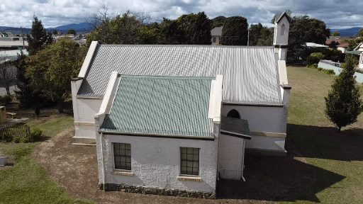 Tasmanian Pictorial Church Index drone image, April 2021.