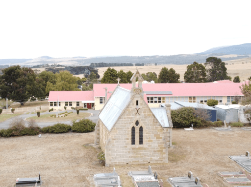Tasmanian Pictorial Church Index drone image taken April 2022