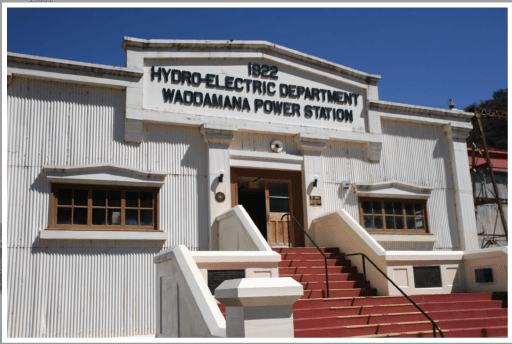 Photograph from the Waddamana Power Station Heritage Site.