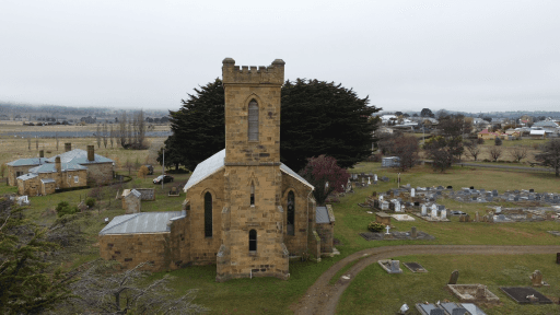 Tasmanian Pictorial Church Index drone image, June 2021