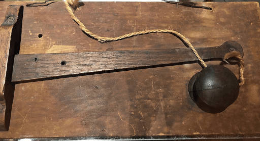 The latch off the front door of the First Friends Meeting House which was in Murray Street, Hobart