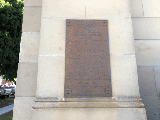 Brass plaque