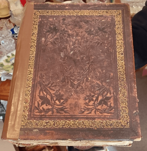 Bible from the church. Courtesy of Don Bramich