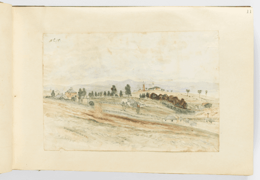 Sketch of Saint George's Church V.D.L., H. Grant Lloyd, State Library NSW