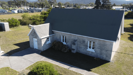 Tasmanian Pictorial Church Index drone image, April 2021.