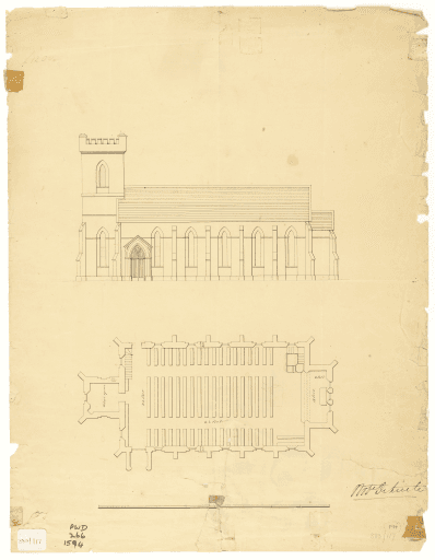 Robert De Little, plan, 1845, Tasmanian Archives
