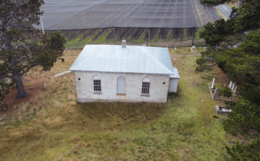 Tasmanian Pictorial Church Index drone image taken August 2023