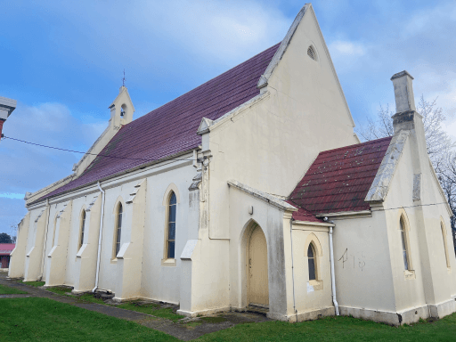 Back view of church, August 2024