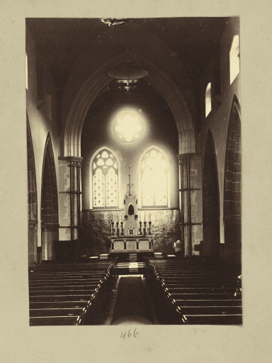 Creator, A. Gye. Inside the Church of Apostles, Tasmanian Archives