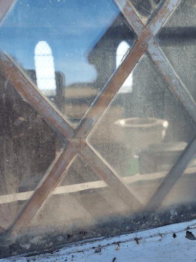 Looking through the window, photograph taken 2021, courtesy of Don Bramich