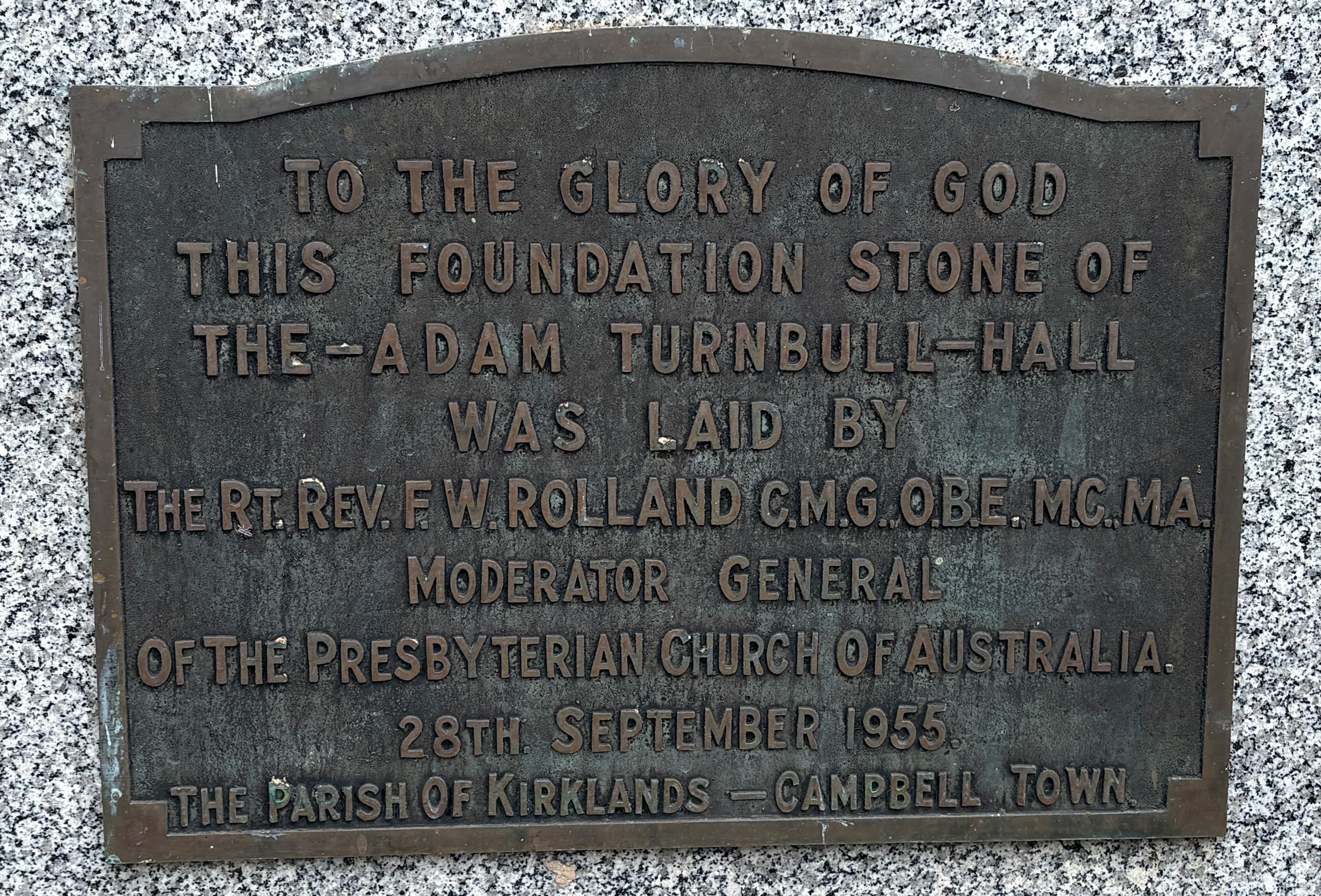 Adam Turnbull Hall, Campbell Town, Tasmania